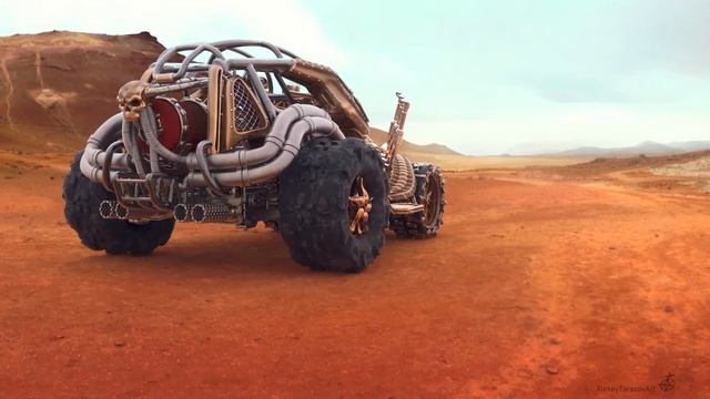 Skull car presentation 3D Model | 3dcoat Zbrush Marmoset Keyshot смотреть онлайн