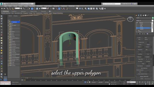 Arck Design for front Elevation/Modeling Arch--3ds max with the help of a line смотреть онлайн