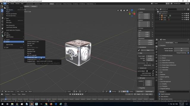 Verge3D for Blender Basics - Part 1 - Creating New Project смотреть онлайн