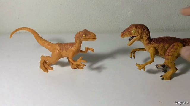 Mattel Jurassic World Fallen Kingdom Attack Pack Velociraptor and Dimorphodon repaint figures revie смотреть онлайн