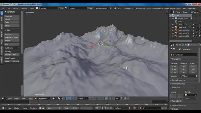 How To Create Mountain In Blender 2.79 смотреть онлайн