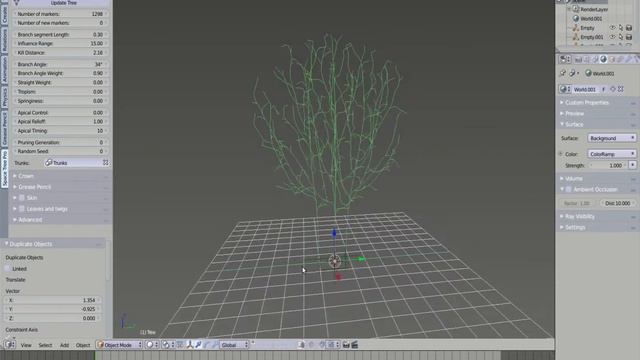 Creating a tree with multiple trunks in Space Tree Pro смотреть онлайн