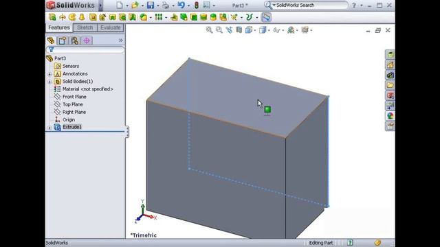 LearnSW for Beginners 10 Sketches on Faces (Solidworks Tutorial) смотреть онлайн