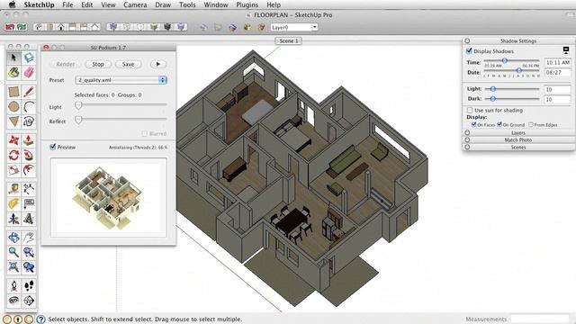 SketchUp Tutorial: Using Podium in SketchUp Technique смотреть онлайн