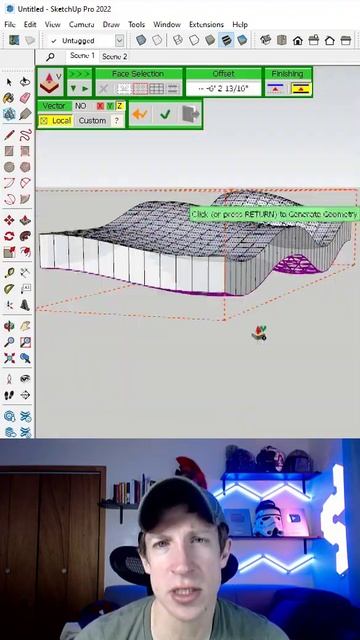 Extrude Curved Surfaces to FLAT with Joint Push Pull for SketchUp! смотреть онлайн