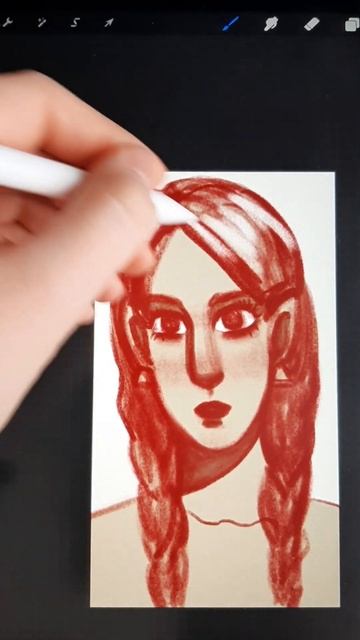 Celeste | Digital Art Process #shorts #art #drawing смотреть онлайн