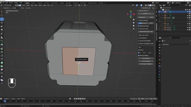 Blender 3.2 hardsurface modeling - Scifi crate - Metaballs -Remesh and sculpting - смотреть онлайн