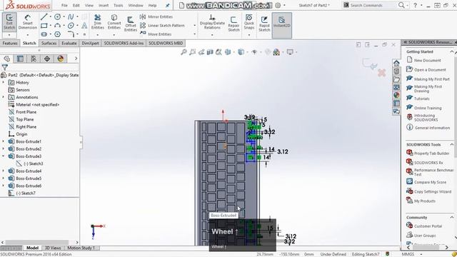 Solidworks 008 (Designing and rendering of a Bluetooth key board) смотреть онлайн
