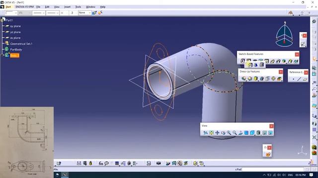 Part Modelling | For Beginners | Practice models for Catia V5 #13 смотреть онлайн