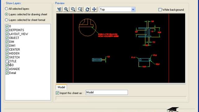 AutoCAD to SolidWorks Tools 05 Import to Drawing смотреть онлайн