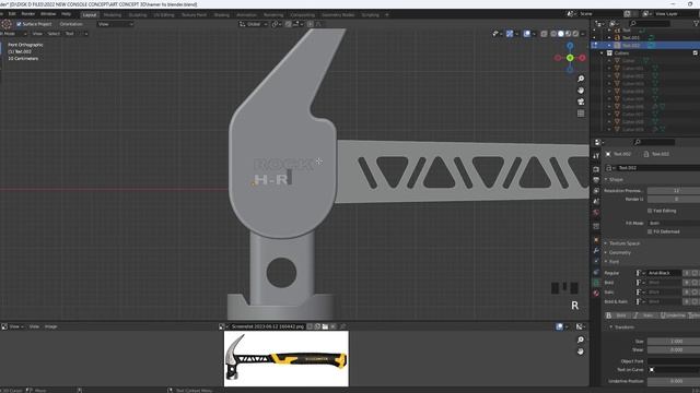 Blender Hard surface Modeling Tutorial - hammer смотреть онлайн