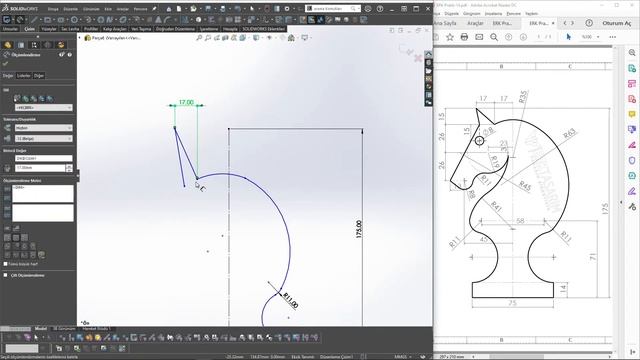 Solidworks Eğitimi Ders - 23/1 (2d toplu çizimi ilk 20) смотреть онлайн