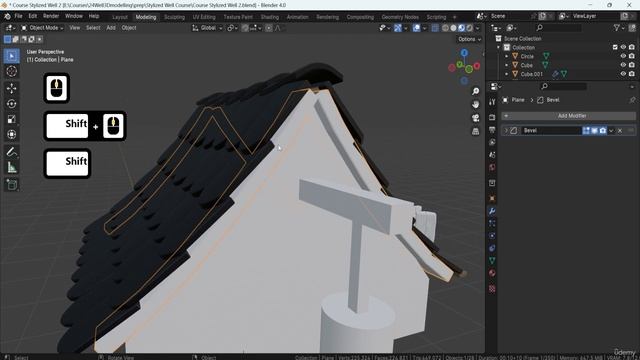3 Lesson 20 Constructing Wooden Frameworks for Roof Tiles in Blender смотреть онлайн