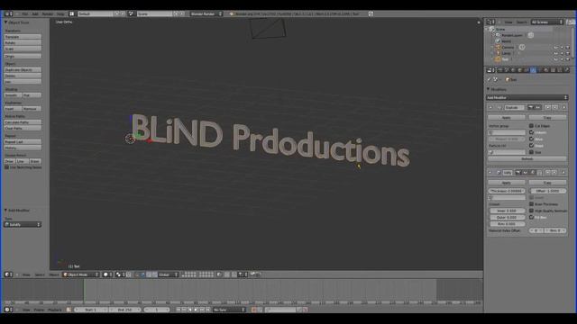 How to make text shatter in Blender смотреть онлайн