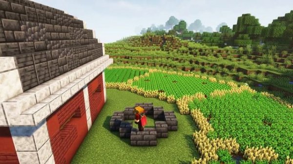 How to Build a Red Barn | Minecraft