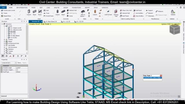 Tekla Structural Designer Tutorial || Complete Building Design смотреть онлайн