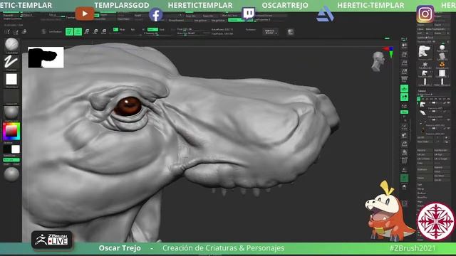 [EN] Creature & Character Creation – Óscar Trejo - ZBrush 2022 смотреть онлайн