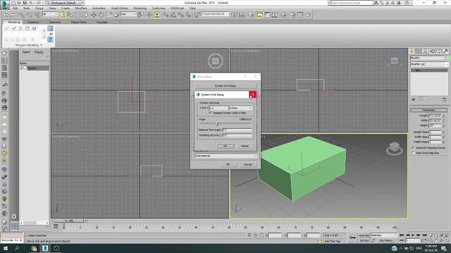 System unit setup and Display unit setup in 3DSMax. смотреть онлайн