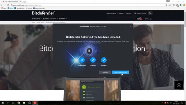 Skydda din dator gratis med Bitdefender Antivirus Free смотреть онлайн