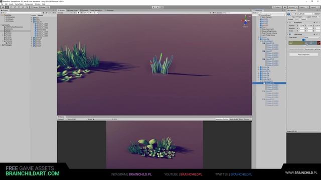 [PART 4]🌿 3d Game - Low Poly Grass Game Foliage in Blender 🌿 Low Poly Game Art 🌿3d Blender to Unity смотреть онлайн