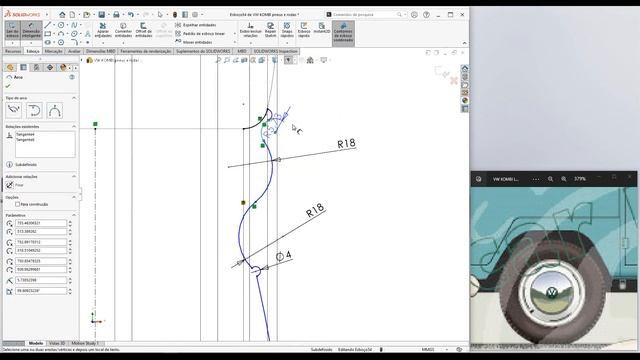 Solidworks Volkswagen KOMBI смотреть онлайн