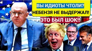 ШОК! НЕБЕНЗЯ В ООН ОДНИМ СЛОВОМ  ПОСТАВИЛ НА МЕСТО БРИТАНИЮ И ФРАНЦИЮ!