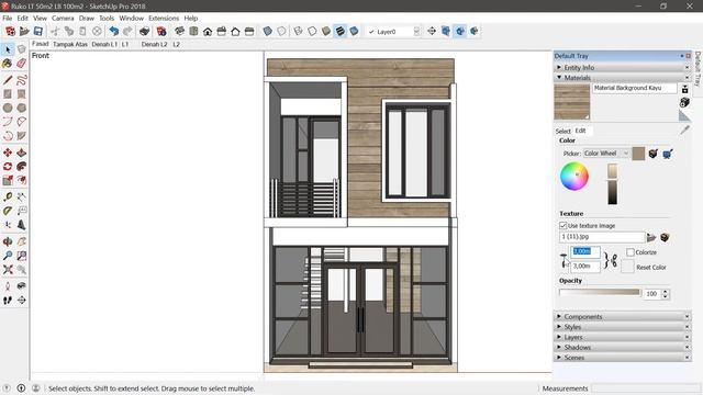 Sketchup Tutorial - Part 4 - Cara memberi dan menambah material di Sketchup #tutorialsketchup смотреть онлайн