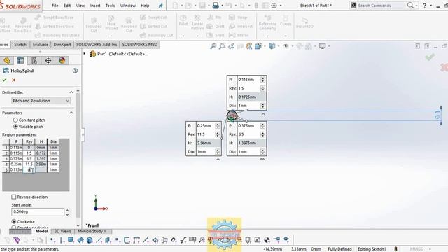 「DESIGN 09」 HOW TO DRAW MULTI PITCH SPRING - SOLIDWORKS смотреть онлайн