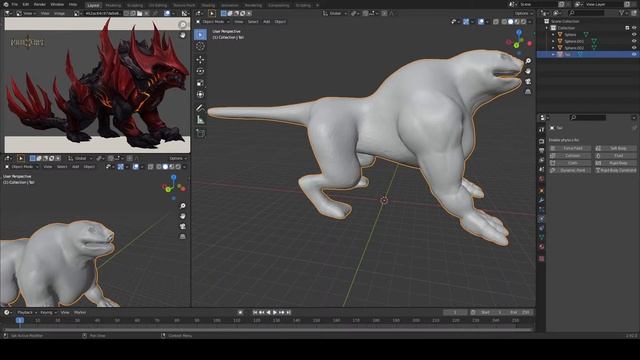 New Monster Sculpt - Blender смотреть онлайн