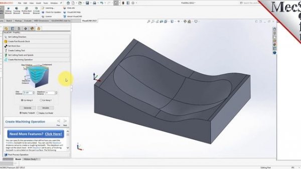 FreeMILL 2022 Quick Start, SOLIDWORKS