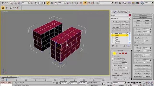 3ds Max Video Tutorial Sub Objects Part 03 Editable Mesh Vertex Level Design ReForm смотреть онлайн
