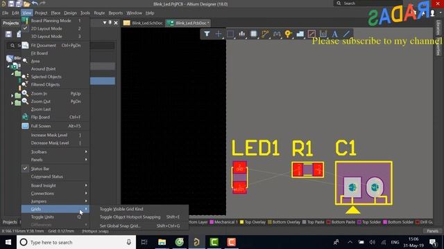 7. Tutorial Change Unit and Grip to mm Altium Designer смотреть онлайн