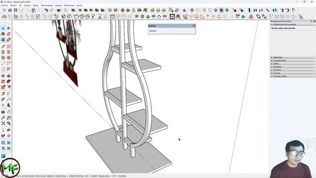 TUTORIAL SKETCHUP: modelado de pedestal para macetas смотреть онлайн