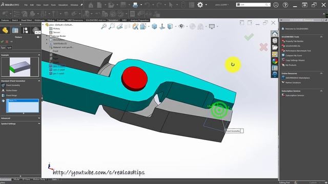 Solidworks Exercise #157 types of component interaction in simulation (bonded and contact) смотреть онлайн