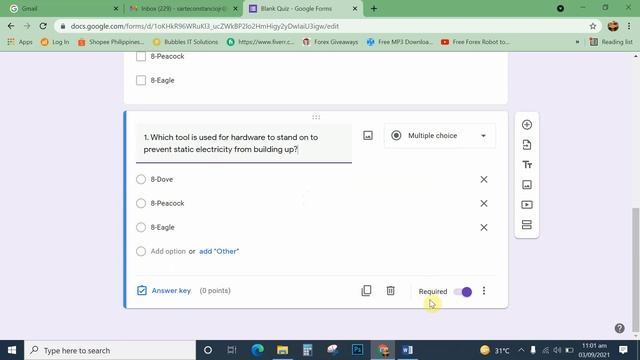 Creating an ONLINE QUIZ using Google forms from scratch смотреть онлайн