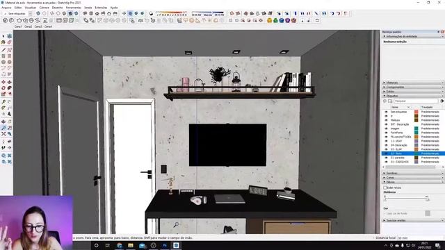Curso de SketchUp 2022 - Aula 10/23 - Ferramentas Avançadas смотреть онлайн