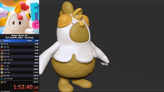 Fall Guys Ultimate Knockout! Chicken Suit ZBrush Sculpt Time-lapse смотреть онлайн