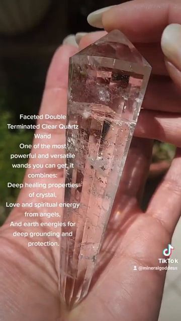 Vogel Wand Clear Quartz Vogel Wand