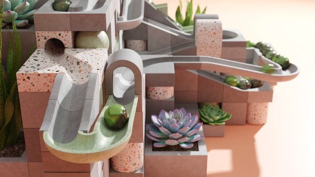 Relaxing Marble Machine | Made In Blender смотреть онлайн