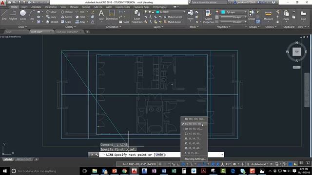TAR 2054 Final Project Roof Plan
