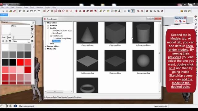 Thea Render for SketchUp --- Thea Material Browser --- Tutorial #7 смотреть онлайн
