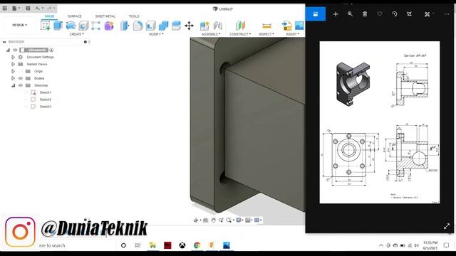Fusion 360 Tutorial Indonesia Latihan 44 Beginners смотреть онлайн