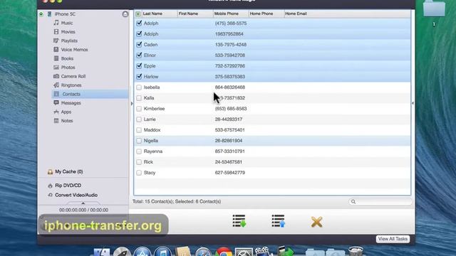 [Backup iPhone 5C Contacts to Mac]: How to Transfer Contacts from iPhone 5C/6/6+ to Mac смотреть онлайн