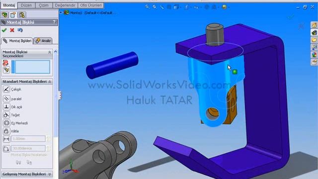SolidWorks 2011 - 307--Montaj Uygulaması 2 смотреть онлайн