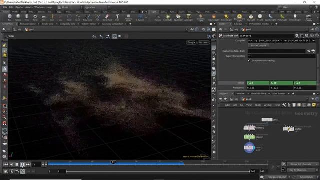 Houdini flying sand/ dust смотреть онлайн