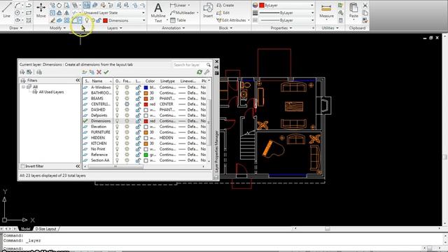 Autocad tutorial Managing object properties- Layers1.mp4 смотреть онлайн