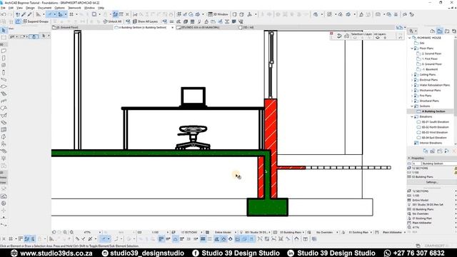 ArchiCAD Beginner Tutorial | Section Tool смотреть онлайн