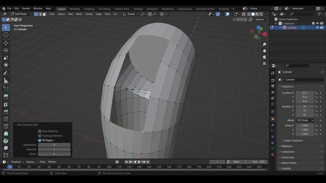 How to use Grid Fill in Blender смотреть онлайн