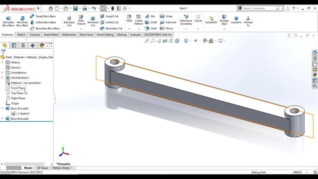 SolidWorks, CSWA Section C- Problem 1 смотреть онлайн