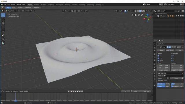 Blender 2.8 Wave Modifier - What Could YOU Do With It? смотреть онлайн